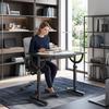 Tiltable Drafting Table, 0-85 Degrees, Height-Adjustable, Non-Slip Edge, Steel Frame, Black