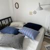 Pure Cotton Pillow Set: Includes Single 48x74cm Pillowcase, Pair of Pillow Inserts, Liner, and Cover.