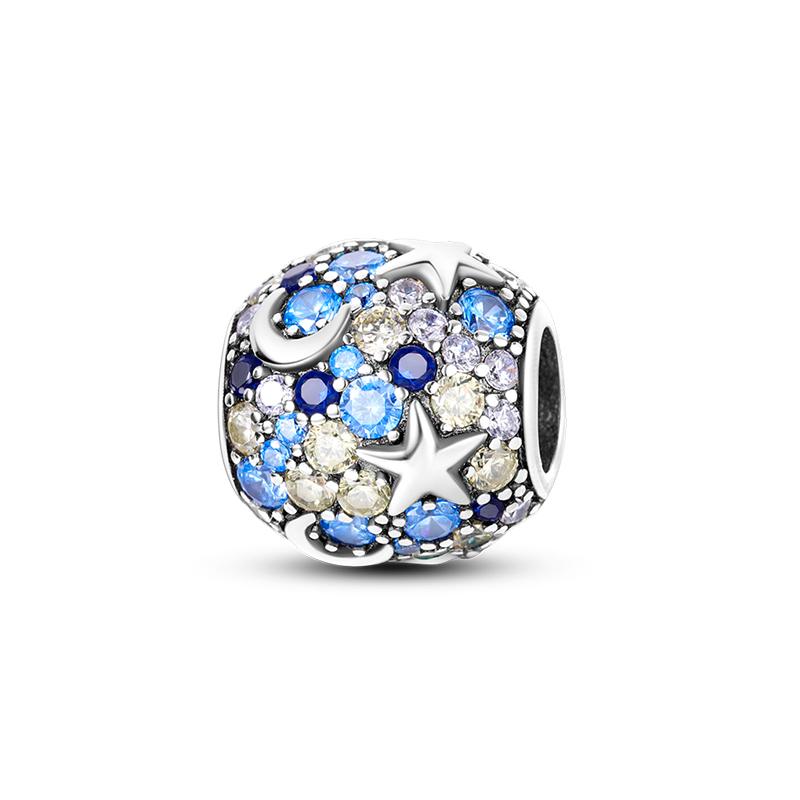 Copper Sun Moon Stars Sparkling Stars Claw Cat Shell Charms Beads Fit Pan Original Bracelets Diy Fine Jewelry Gift