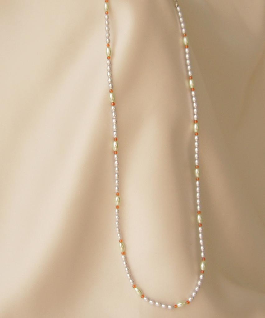 Treaju Soft Color Pearl Necklace