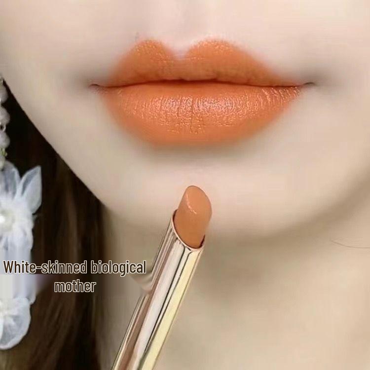 Cinnamon Milk Tea Matte Lipstick: Fade-proof, Transfer-resistant, Teeth-whitening, Waterproof, Moisturizing, Long-lasting No-makeup Look.