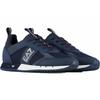 Emporio Armani Polyester Mesh Lace-Up Low-Top Casual Shoes Unisex Sneaker Navy-Blue X8X027XK050D813