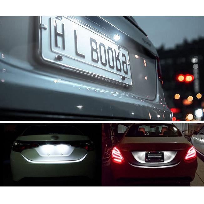 2Pcs Car LED Rear License Plate Light Number Plate Lamp White For Hyundai i30 PD 2017- i30 PD PDE 2016- i30 N i30N PD 2017- License Plate Lights 2