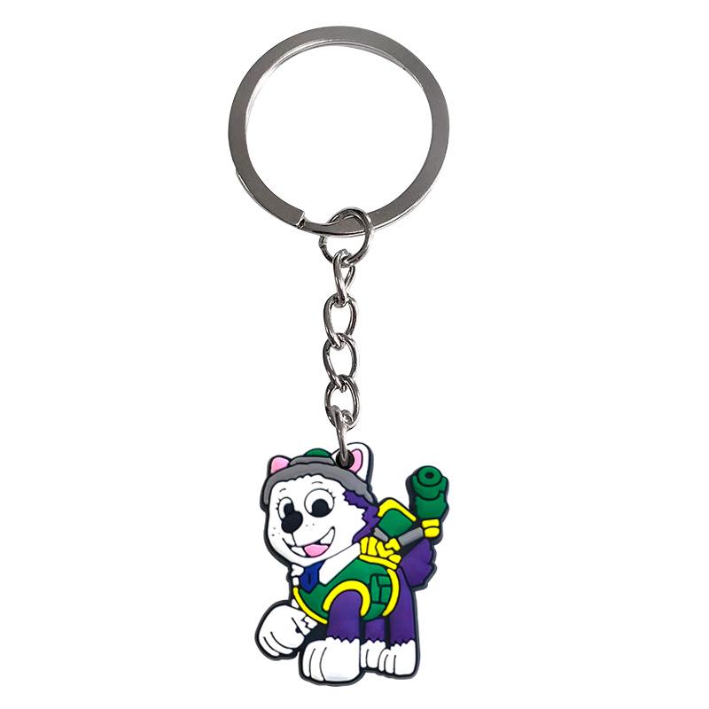 Paw Patrol Soft PVC Keychain - Cute Cartoon Backpack Pendant Accessory