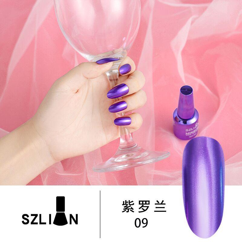 Women Quick Drying Lasting Metallic Mirror Effect Nail Art Polish Varnish Tool Manicure Gift