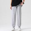 GENIOLAMODE Men's Waffle Knit Drawstring Jogger Pants