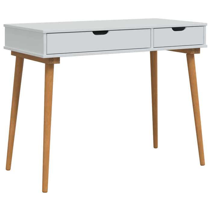 Maison Exclusive - Ensemble de Coiffeuse FAUSKE 2 pc Blanc 100 x 50 x 143 cm