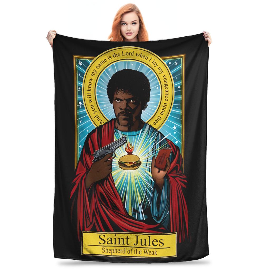 Pulp Fiction Team Blanket Super Warm Print Plush Bedding Throws For Boy Girl Outdoor Flannel Bedspread Bed Cover
