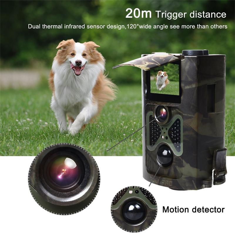 2.0 Inch Jacht Trail Camera 1080p Outdoor Hd Regen- en mistbestendig Tracking Jachtcamera 24mp Ir Nachtzichtsensorcamera