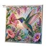 Immersive Leisure Time Crafts Butterfly Faux Diamond Art Kit, Flower Peacock Hummingbird Pearl Kit 3D Sparkling Bead Painting Craft for Adults,