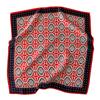 New 100% Real Silk Satin Women Scarf  Flower Printed Foulard Femme Square Head Scarfs Bandana Shawl Gift For Lady Hijab