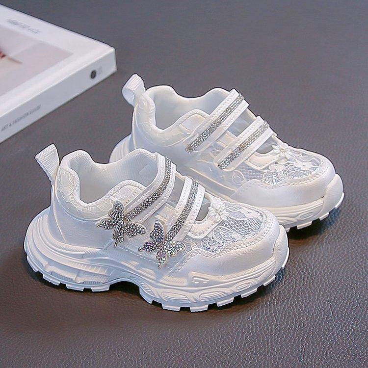 Summer Princess Sport Shoes For Girls Mesh Breathable Trend Fashion Teenager Girl's Sneakers Korean Running Footwear
