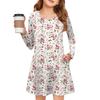 Girls' Long Sleeve Dress - Color Pocket Dress