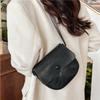 Urban Minimalist Style Pu Material Large Underarm Bag With Fashionable Stitching Details Black