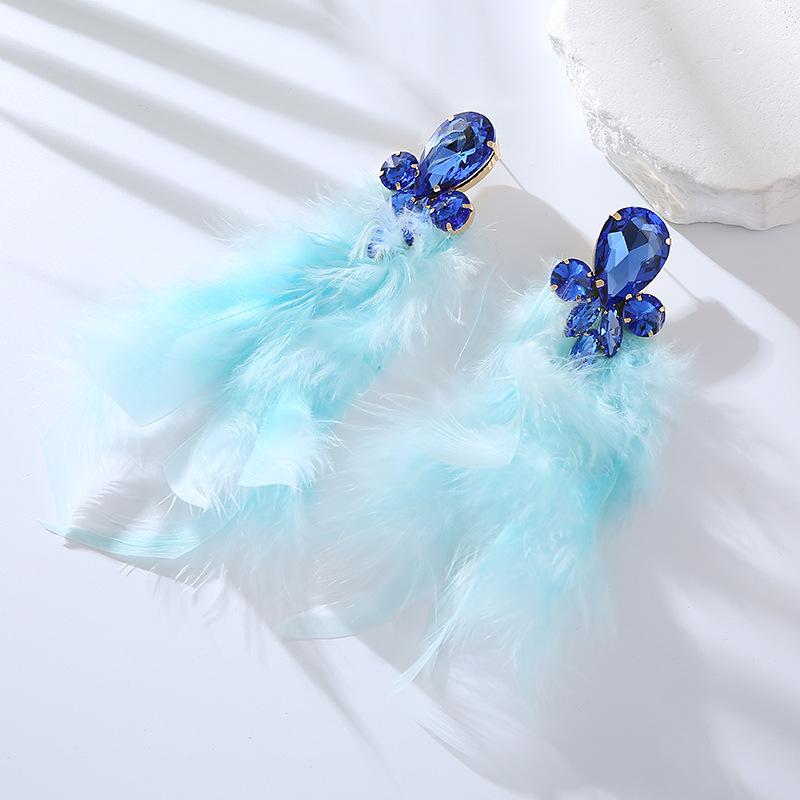 New Style Feather Long Earrings - Long and Elegant Ethereal Earrings with High-end and Unique Style. Ear Ornaments.