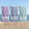 Striped Beach Towels, Pool Towels for Kids/Adults, Bachelorette Gift, Wedding Gift, Girls Trip