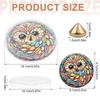 4pcs DIY Diamond Art Incense Burner Stick Holder Acrylic Crystal Art Incense Tray Ornament Special Shaped for Adults Beginners