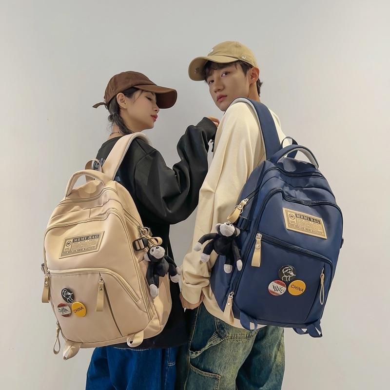 New Backpack Large Capacity Backpack High Junior High School Boys and Girls Schoolbag Versatile Leisure Bag