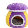 Cat Cave Bed Funny Soft Fully Enclosed Cozy Washable Warm with Non Slip Bottom Premium Dog House