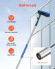 VEVOR Water Fed Pole Kit, 7.3m Solar Panel Cleaning Pole with Extendable Handle, 180 degrees Rotatable Brush Head & 20m Hose