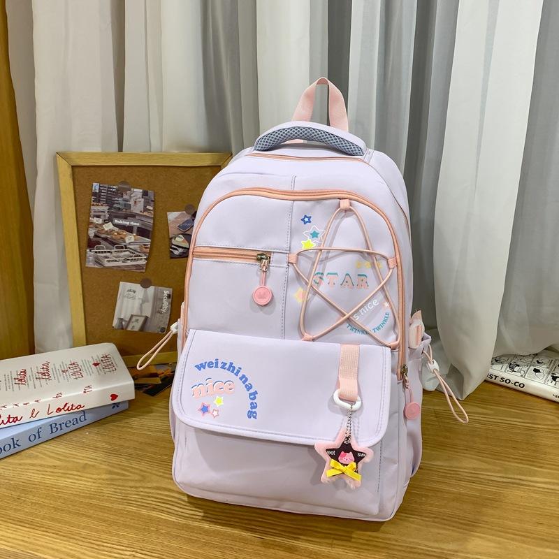 Student Schoolbag Women's Lightweight Large Capacity Star Backpack