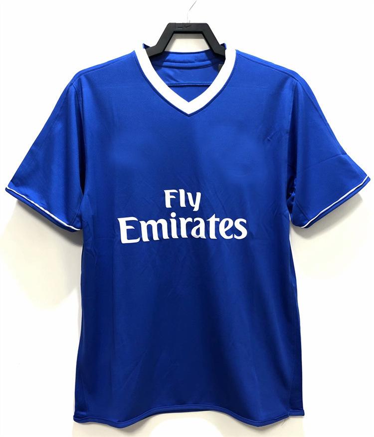 03-05 Cherxi home and away retro old jersey, Terry Abrampard Drogbaroben football jersey S синий