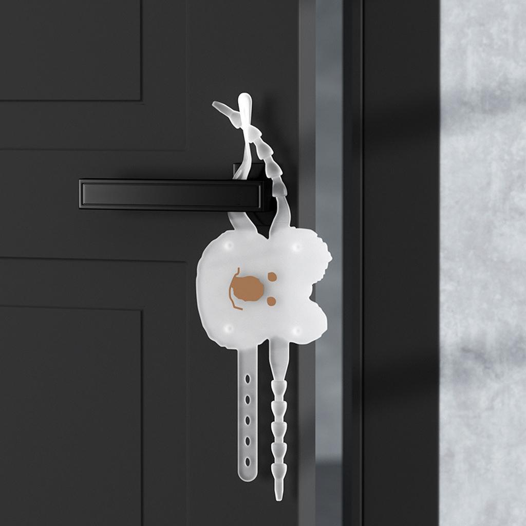 Silikon Tyst Dörrmatta Stängningsdämpare Ljuddämpande Låshylsa -kläm Handlås -kollision Dörrklämma Pad