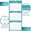 2026 Wall Calendar - 3 Month Wall Calendar 2026, Jan 2026 - Dec 2026, 11.25" X 26", 3 Month Calendar 2026, 3 Month Vertical Calendar with Thick Paper