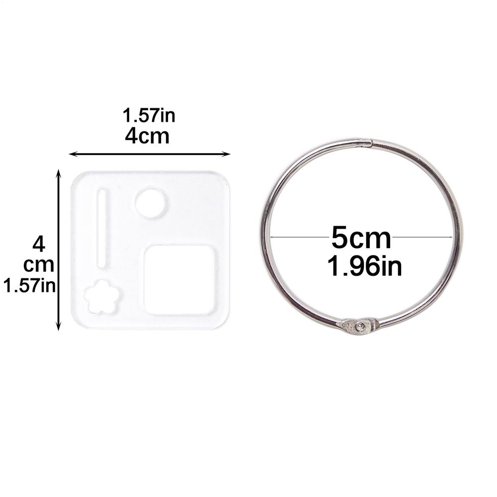 Acrylic Thread Drops Thread Winding Boards Floss Bobbins Cross Stitches Floss Drops Bobbins Floss Organizer Clear Floss Drops