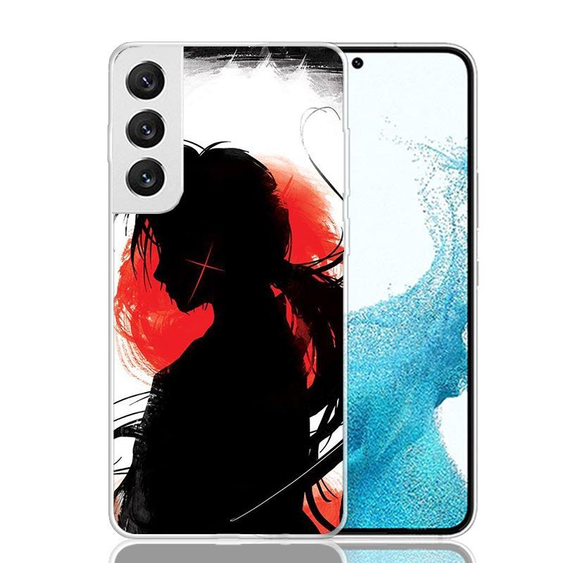 Rurouni Kenshin Anime Phone Case For Samsung Galaxy S26 Ultra S23 S24 S25 Edge S20 FE S21 S22 Plus Soft Print Shell Cover Fundas