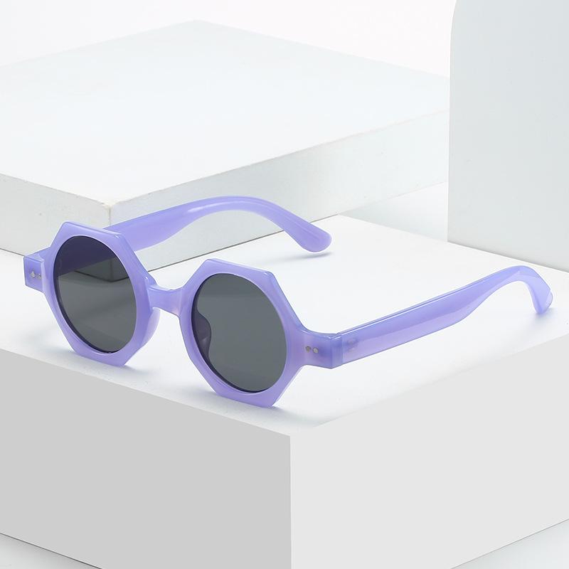 Autumn New Polygonal Sunglasses Personalized Geometric Glasses European And American Fashion Colorful Women'S Sunglasses