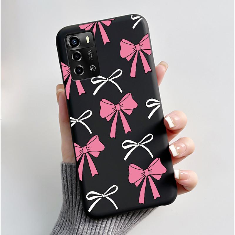 For ZTE Blade V40 Vita / V41 Smart Phone Case Luxury Cute Love Rabbit Funny Black Cover Shell Soft Silicone Protective Casing