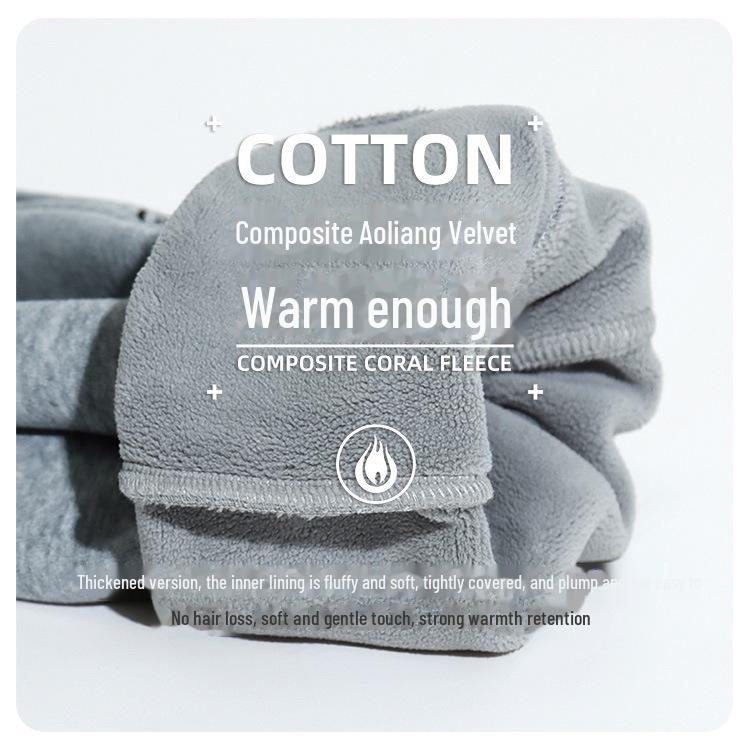 Boys' Fleece One-Piece Pants: Winter 2024 Thickened Casual Sweatpants for Big Kids