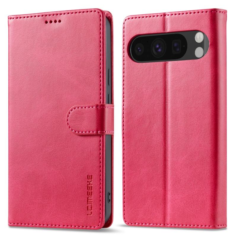 

EUCAGR Luxury Magnet Flip Wallet PU Leather Phone Case For Google Pixel 10A 10 Pro XL Shockproof Card Holder Cover Cards Google Pixel 10 Pro XL Яскраво-рожевий