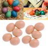 10pcs Faux Fake Chicken Eggs Get Hens To Eggs Poultry Mannequin Plastic Eggs Chicken Nesting Hen Hatching Accessories