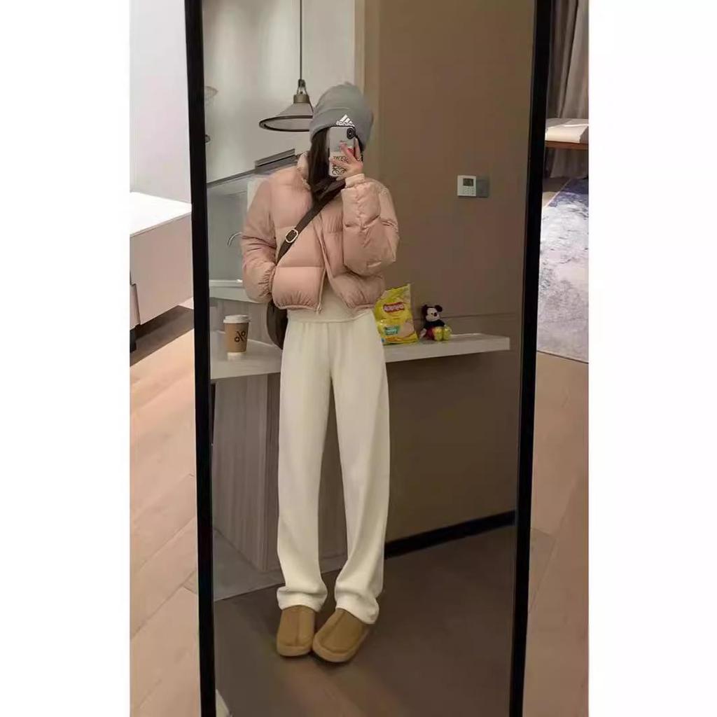 Women's 2025 Winter Petite Kendall Style Down Jacket - Short, Fashionable Stand Collar Bread Coat