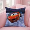 Federa Cuscino Quadrata Stampa Fronte-Retro Corto Peluche Copricuscino Divano Camera da Letto Comodino Cartoon Auto Saetta M-McQueen MNS P