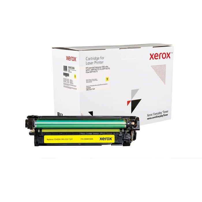 Cartouche de toner compatible jaune pour XEROX Color LaserJet Enterprise 500 - Rendement 6000 pages