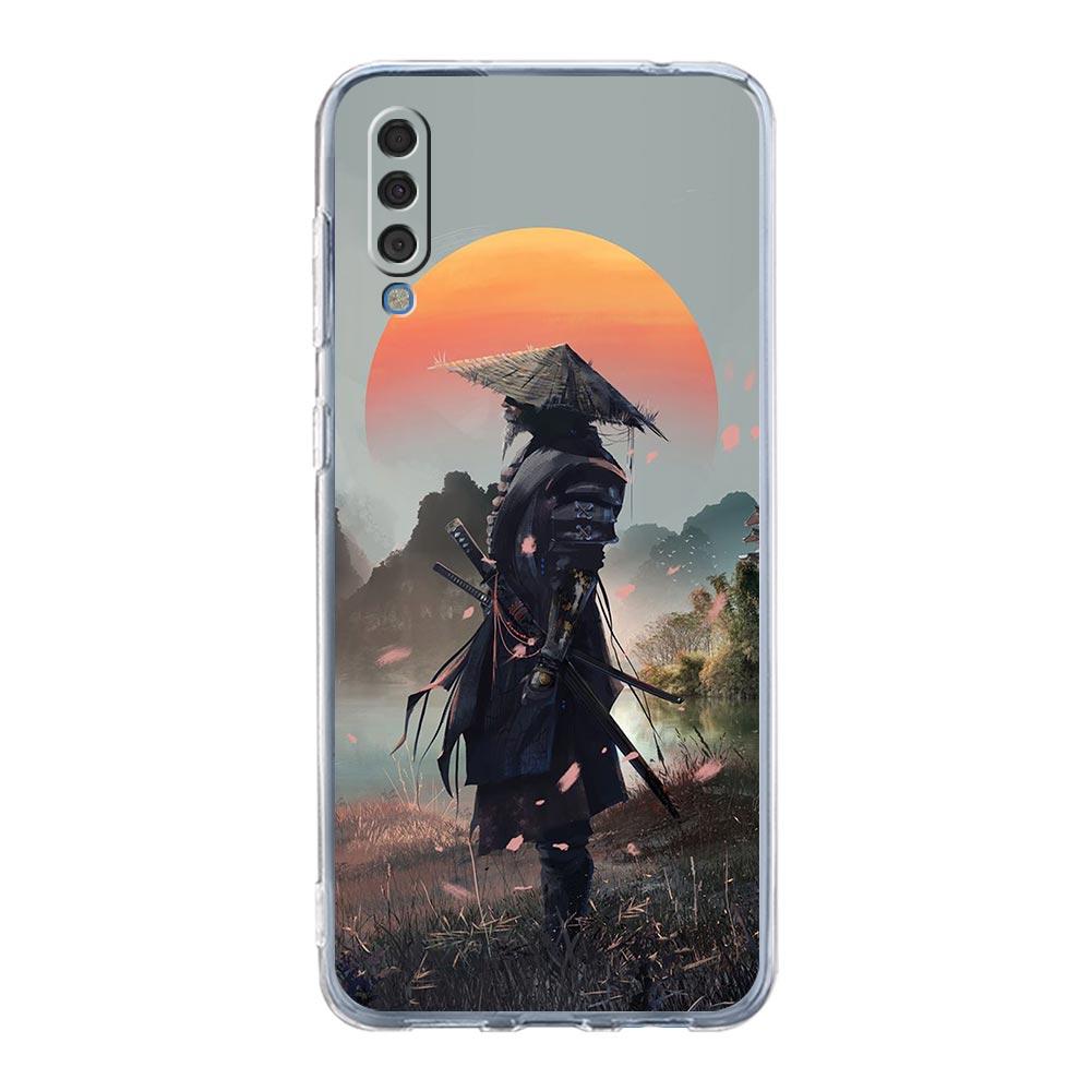 Case For Samsung A14 A50 A70 A30 A40 A20E A10 A10S A20S A02S A04S A12 A22 A32 A34 A42 A52 5G A54 Japanese Bushido Samurai Cover