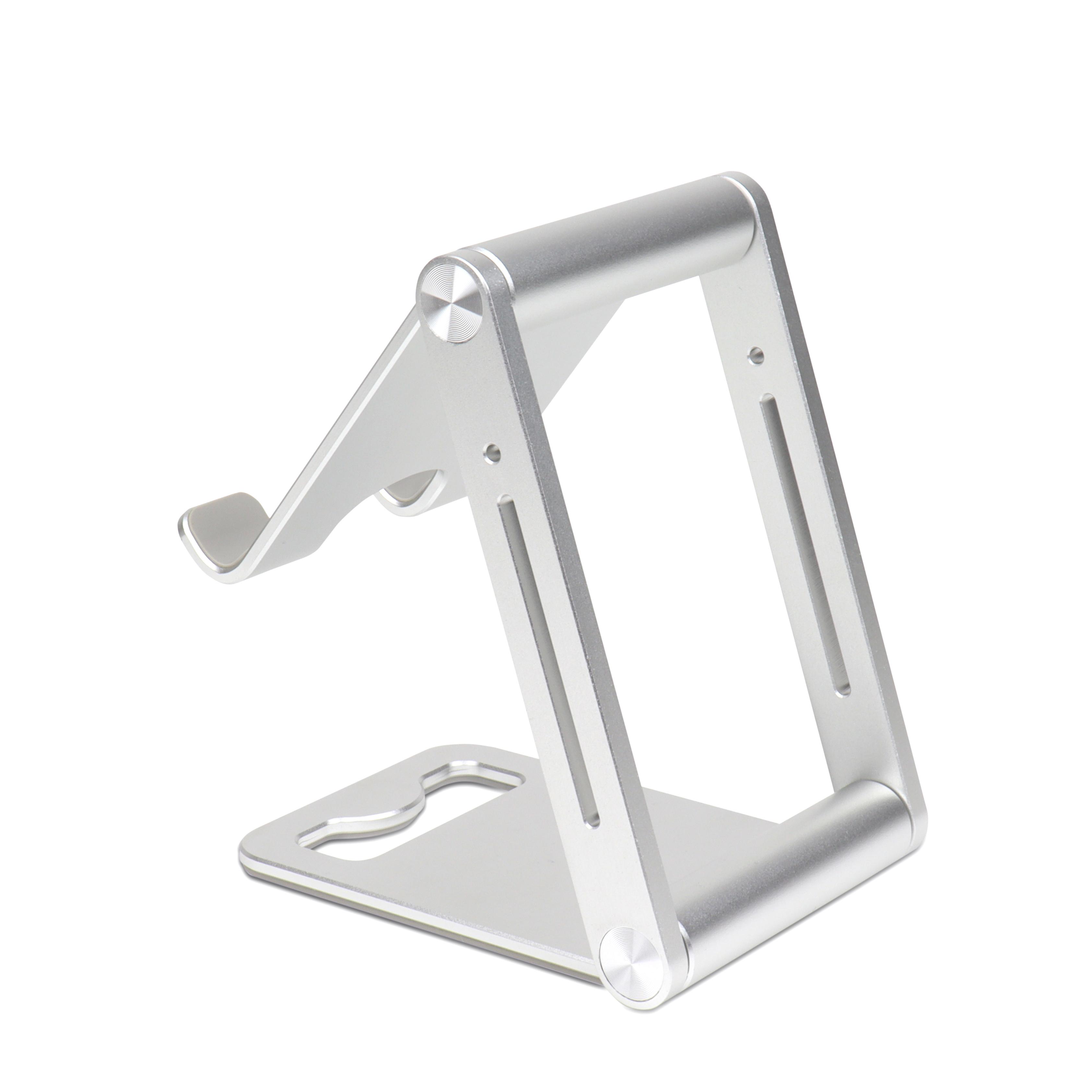 Foldable Portable Aluminum Alloy Phone Holder Cell Phone Stand for Smart Phone Company Gift Aluminium Alloy серебряный