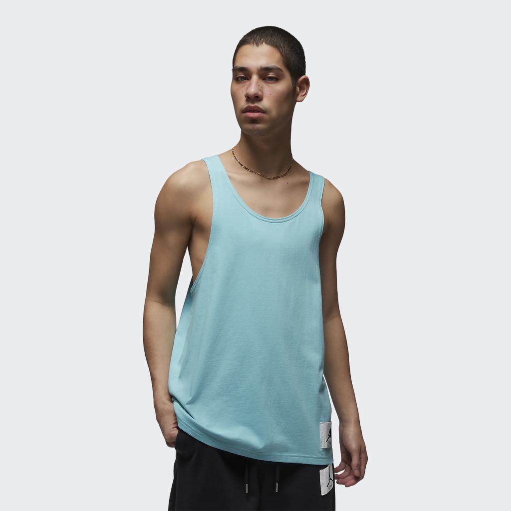 Jordan Essentials Solid Color Sports Tank Top Men Tops Light-Blue DX9586-464