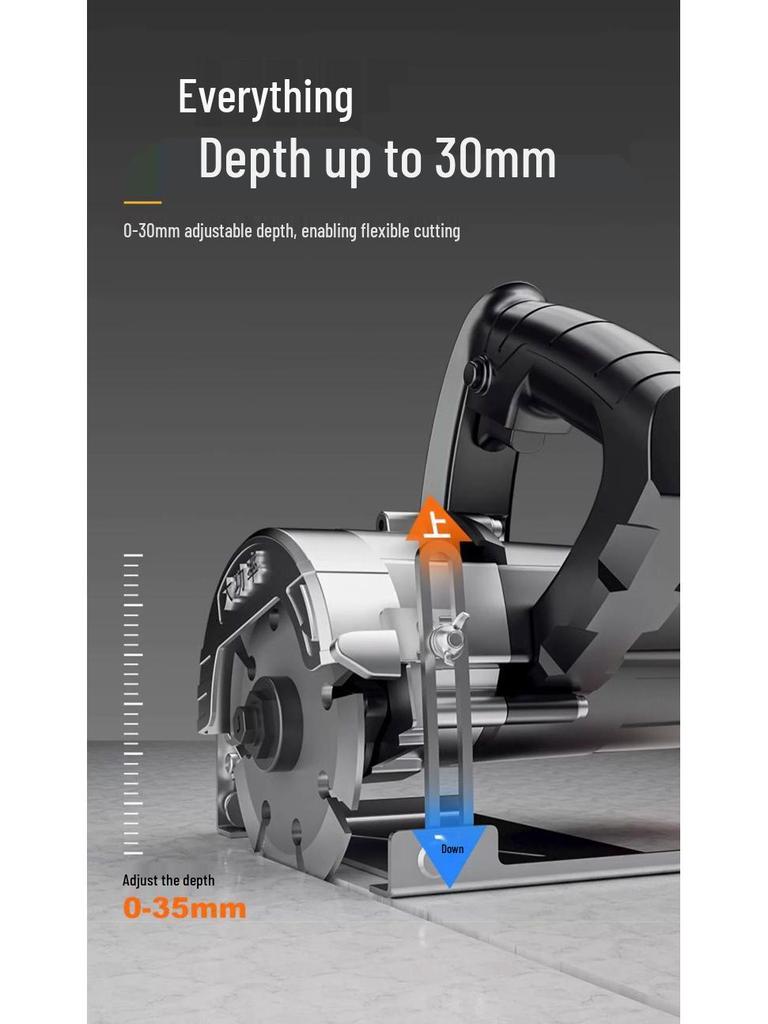 Multifunctional Handheld Electric Cutting Saw for Marble, Stone, Tile, and Wood