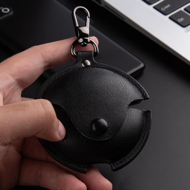 For Huawei FreeBuds 7i Business Leather Earphone Protective Case with Hook