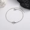 Simple Shiny Aircraft Bracelet Versatile Fashionable Silvery Alloy Bracelet Women Hand Jewelry Accessory