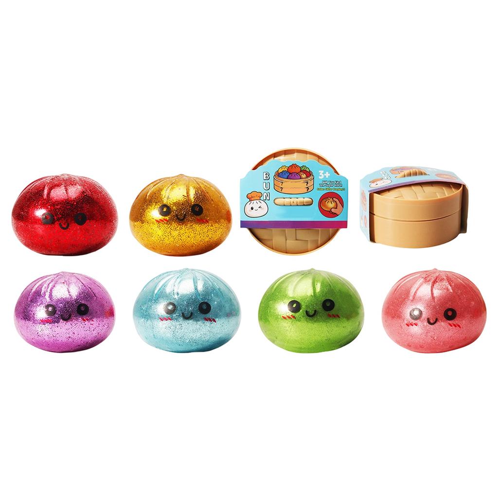 Baozi Stress Toy with Beads and Steamer - Random