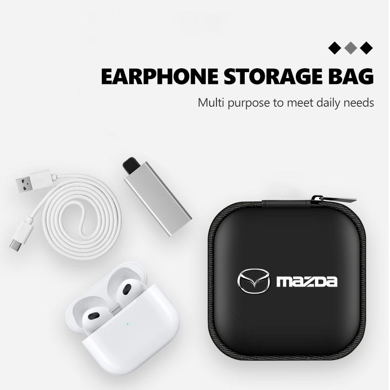 Portable Card Storage Bag Data Cable Packing Cube EVA Protective Case For Mazda CX9 MX5 RX8 Axela Demio Atenza MS GJI GH BK MP