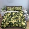 Camouflage Stars Pattern Bedding Duvet Cover Set  (1*Duvet Cover 2*Pillowcases, Without Duvet Insert)