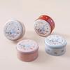 Cartoon Rabbit Printed Tinplate Candy Chocolate Boxes Metal Empty Cookie Tin Box Multifunction Round Biscuit Packaging Iron Can
