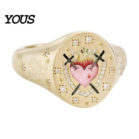 Electroplated Ring Finger Ring, Butterfly Heart Rabbit Pattern Band, Imitation Design Technology for Lover Daily Wear Accessories Special-shaped