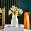 Modern Vase Flower Geometric Design Holder Smooth Surface Floral Stylish Nordic for Table Home Decoration